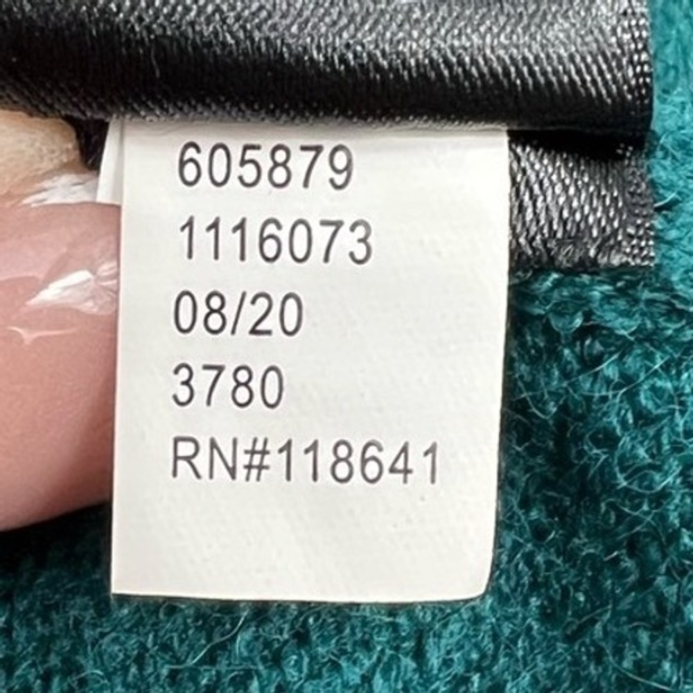 Lane Bryant Dark Teal Crew Neck Sweater Textured Bubble Sleeve 14/16 Mermaidcore - Picture 12 of 16